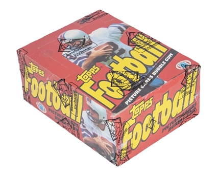 1981 Topps Football Unopened Wax Box (36 Packs, in 1979 Topps Wrappers) – BBCE Certified 